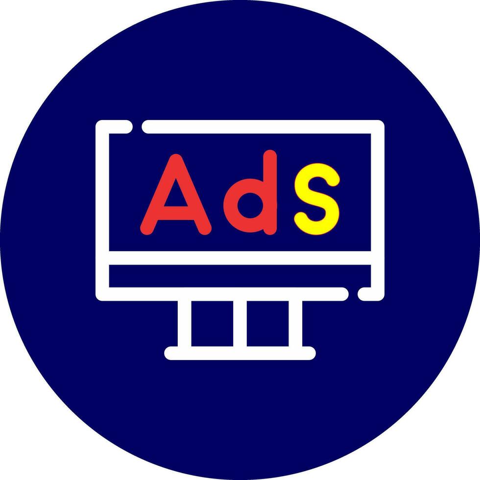 Advertising Creative Icon Design vector