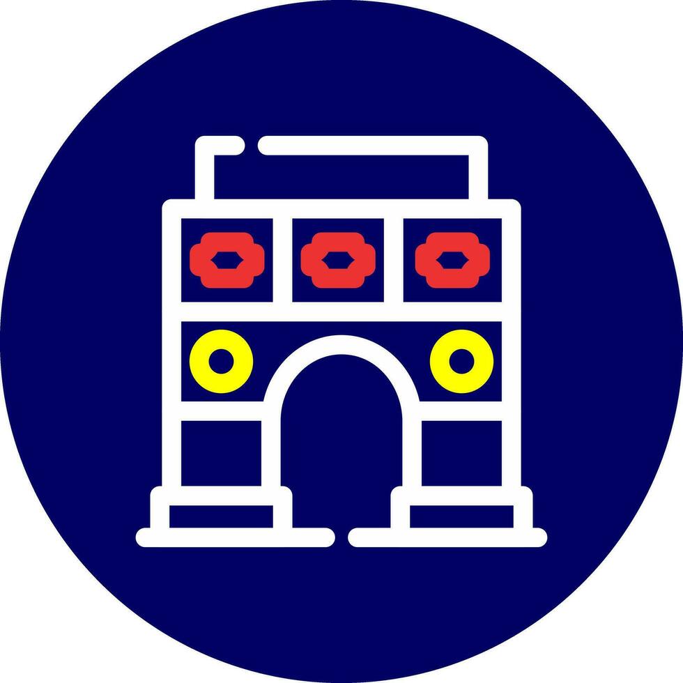 Triumphal Arc Creative Icon Design vector