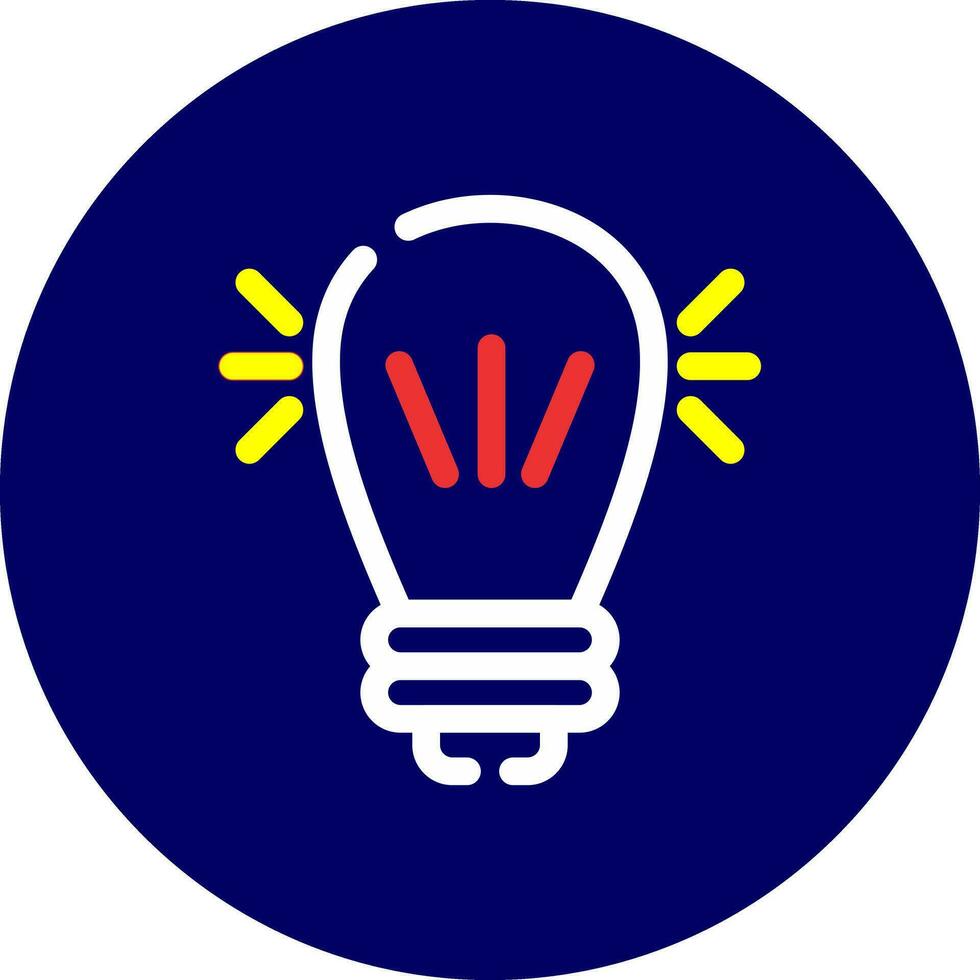 Led Lamp Creative Icon Design vector