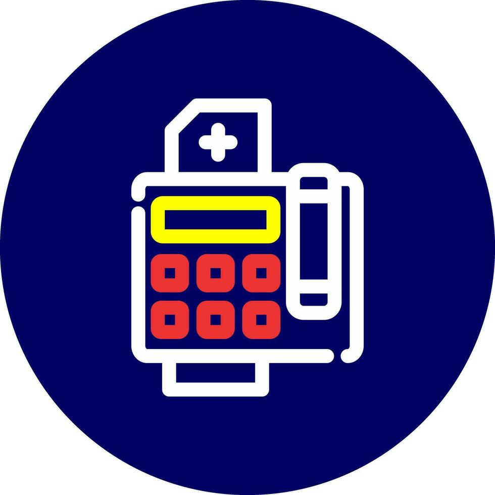 Fax Machine Creative Icon Design vector