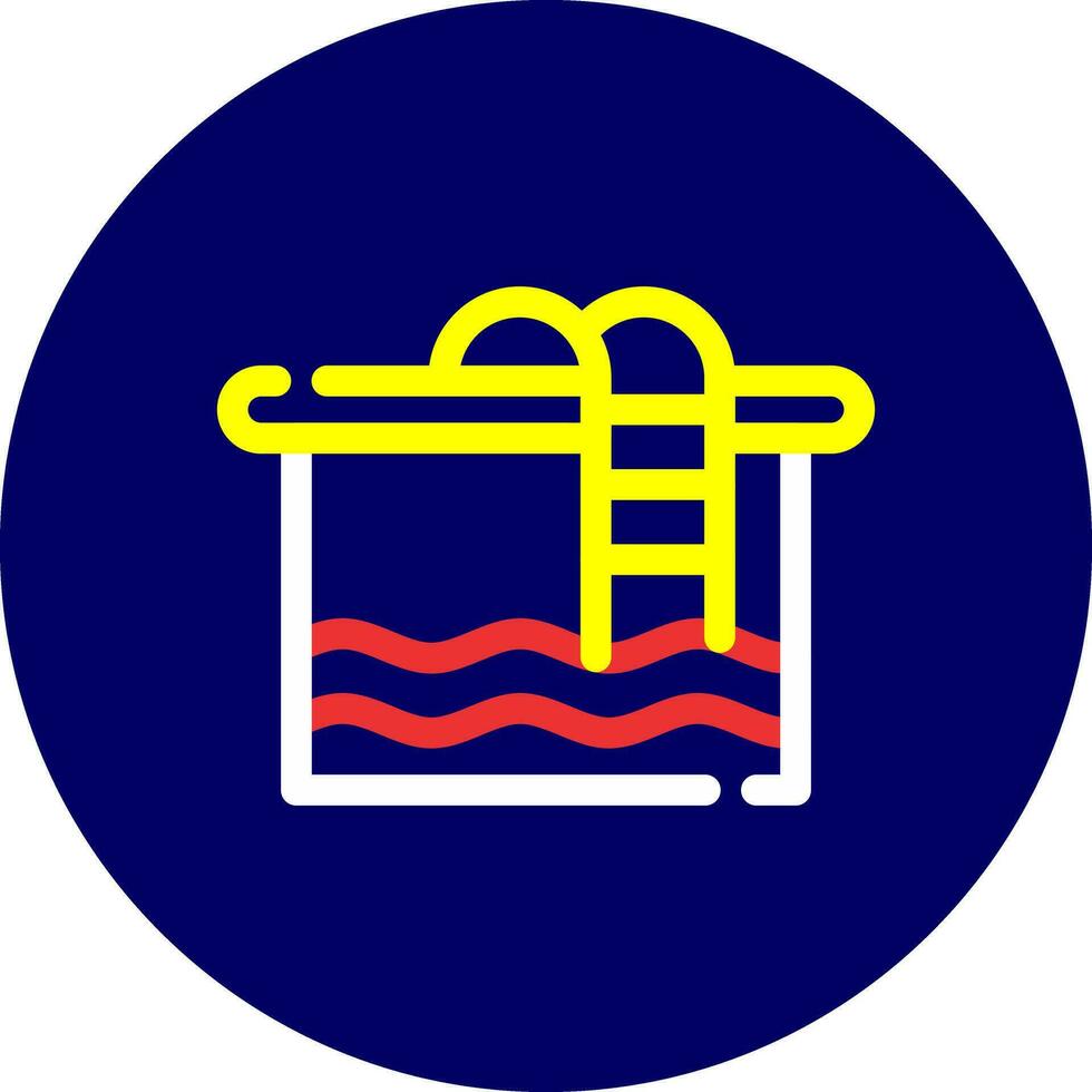 Swimming Pool Creative Icon Design vector