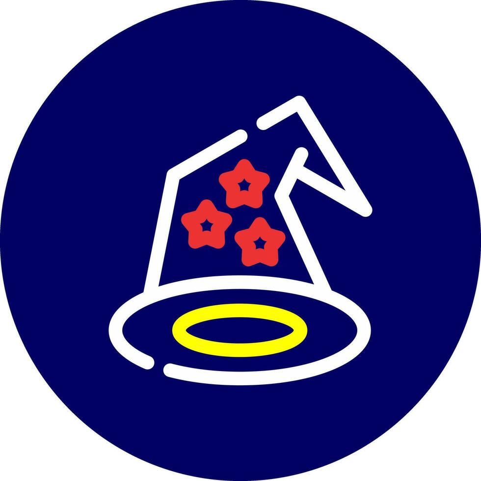 Wizard Hat Creative Icon Design vector