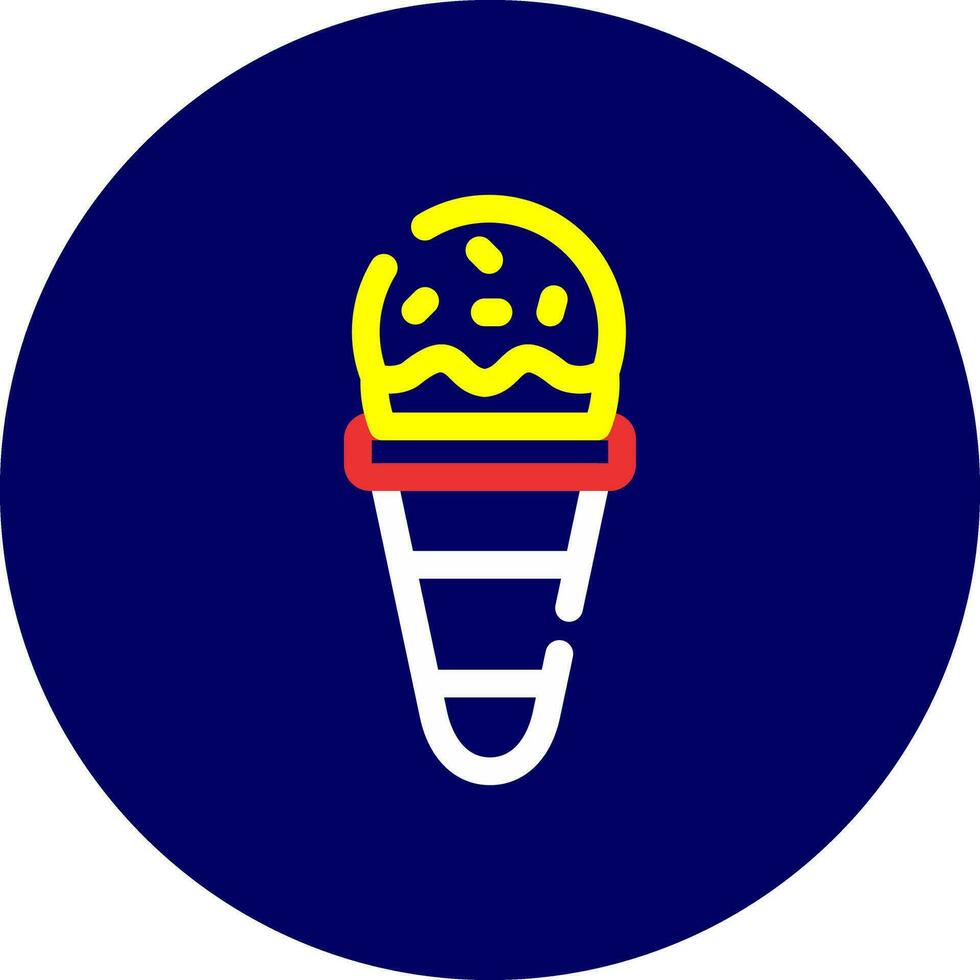 Ice Cream Cone Creative Icon Design vector