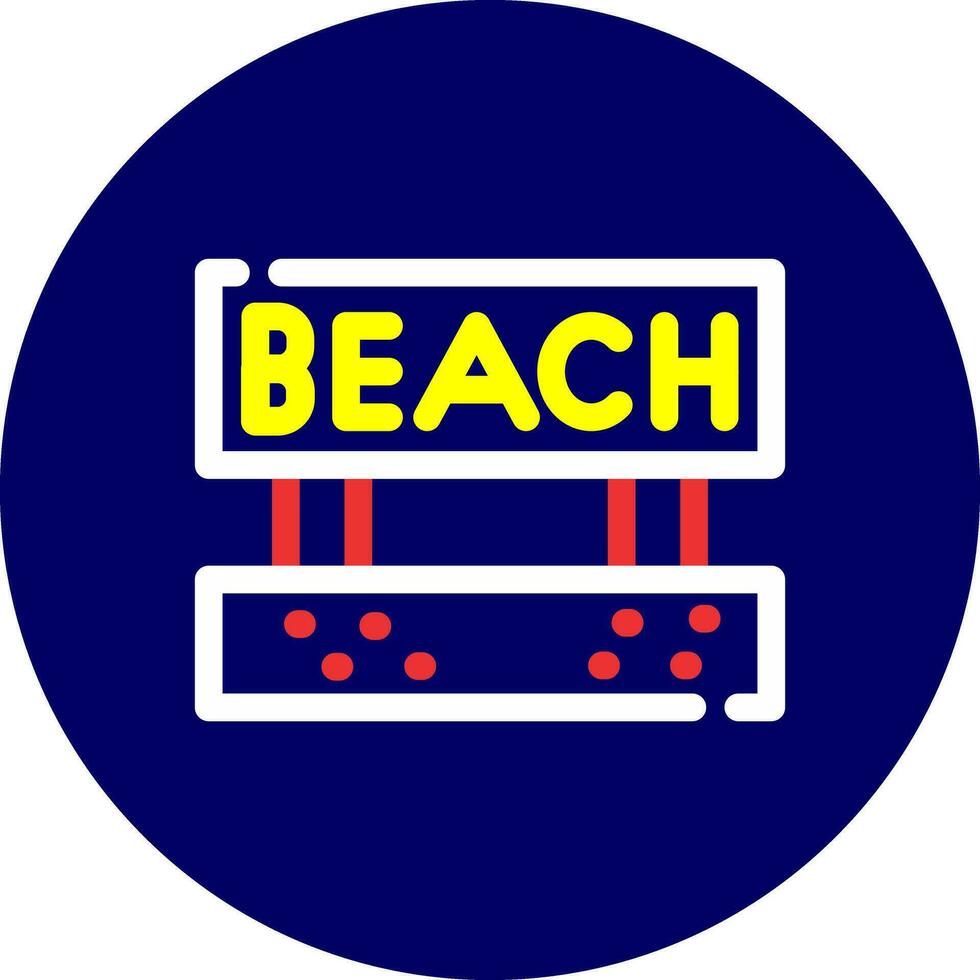 diseño de icono creativo de playa vector