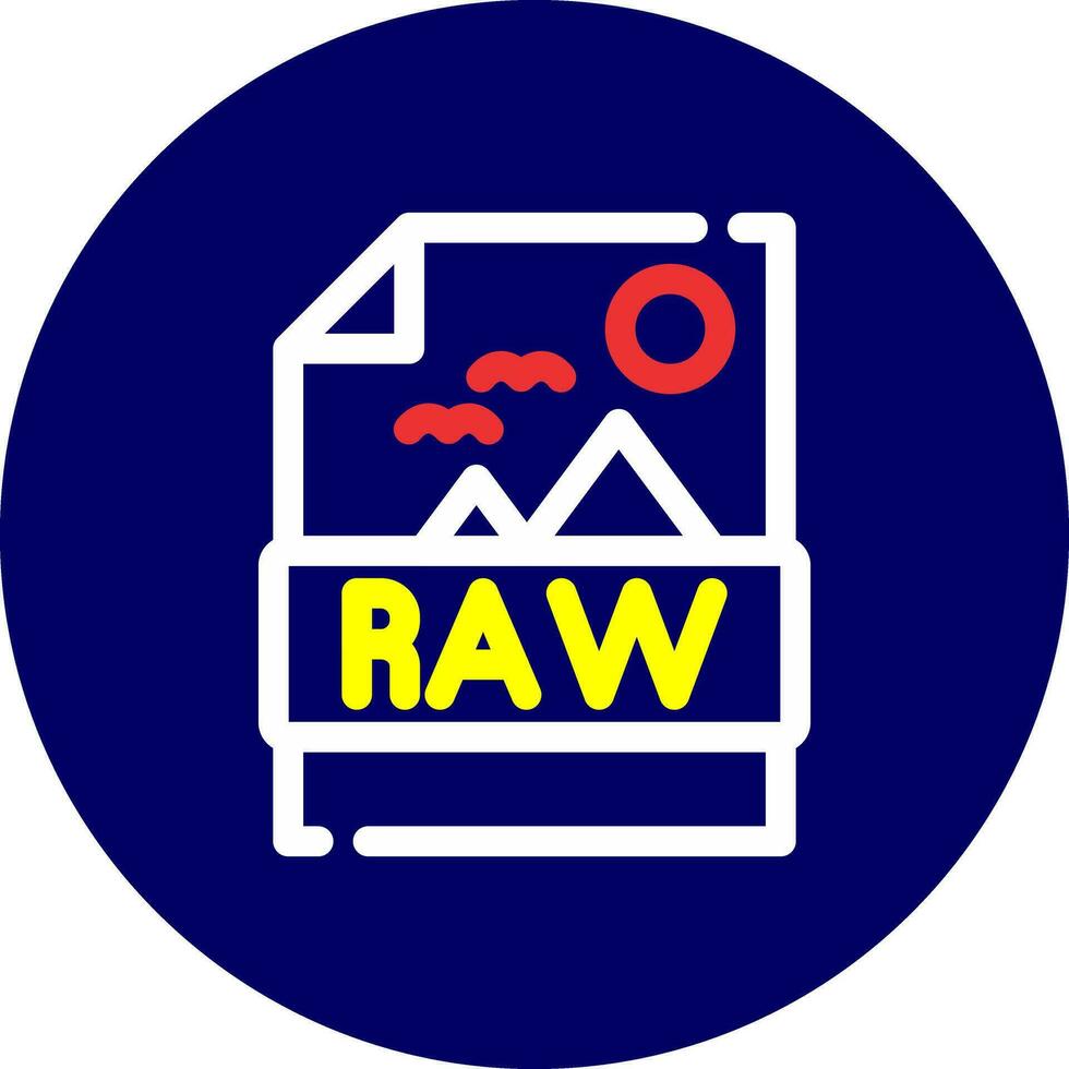 Raw Creative Icon Design vector