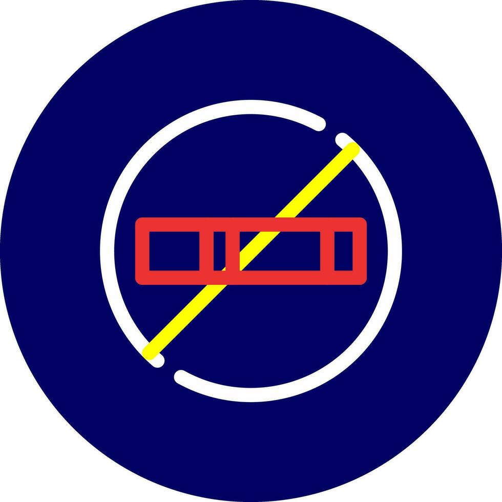 No Smoking Creative Icon Design vector