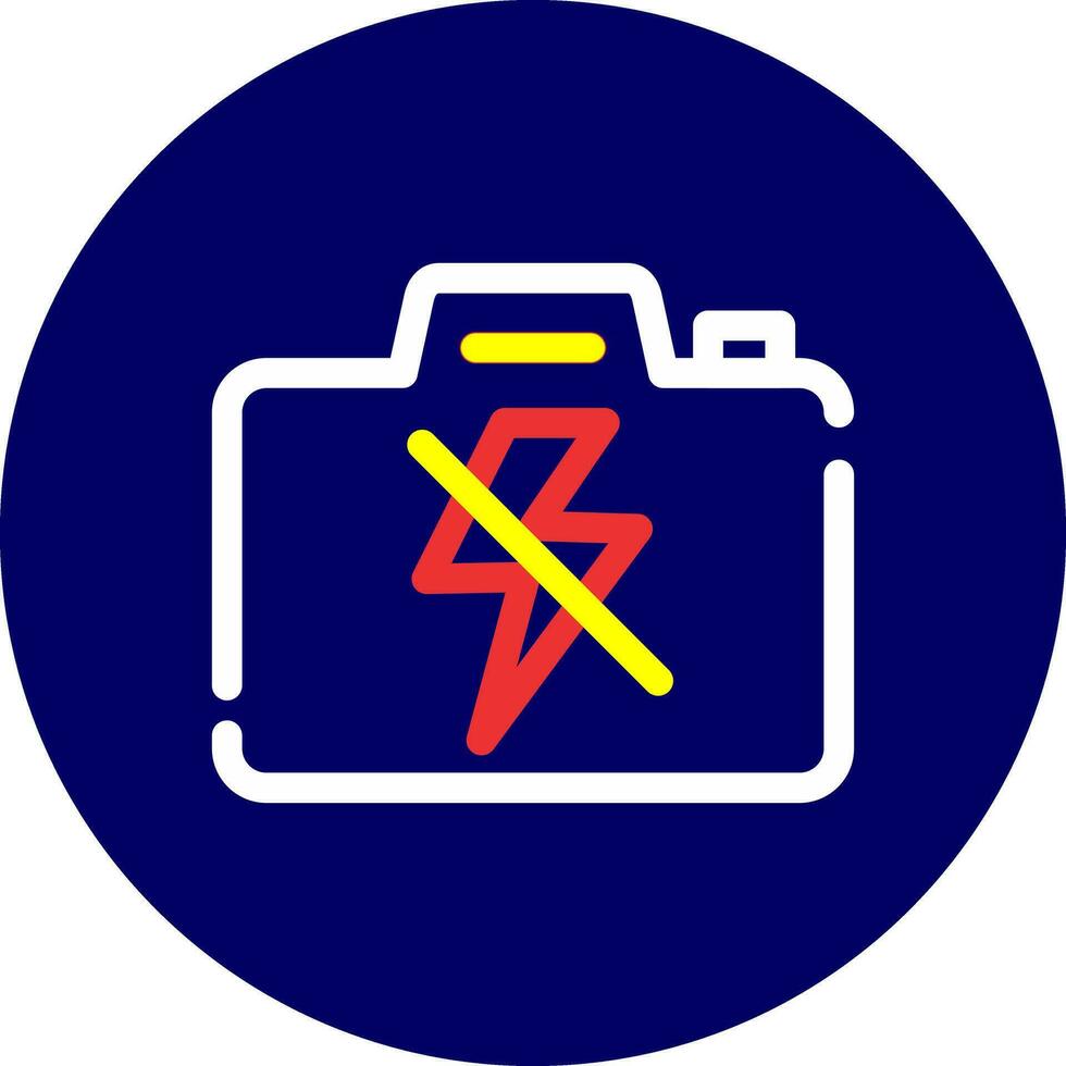 No Flash Creative Icon Design vector