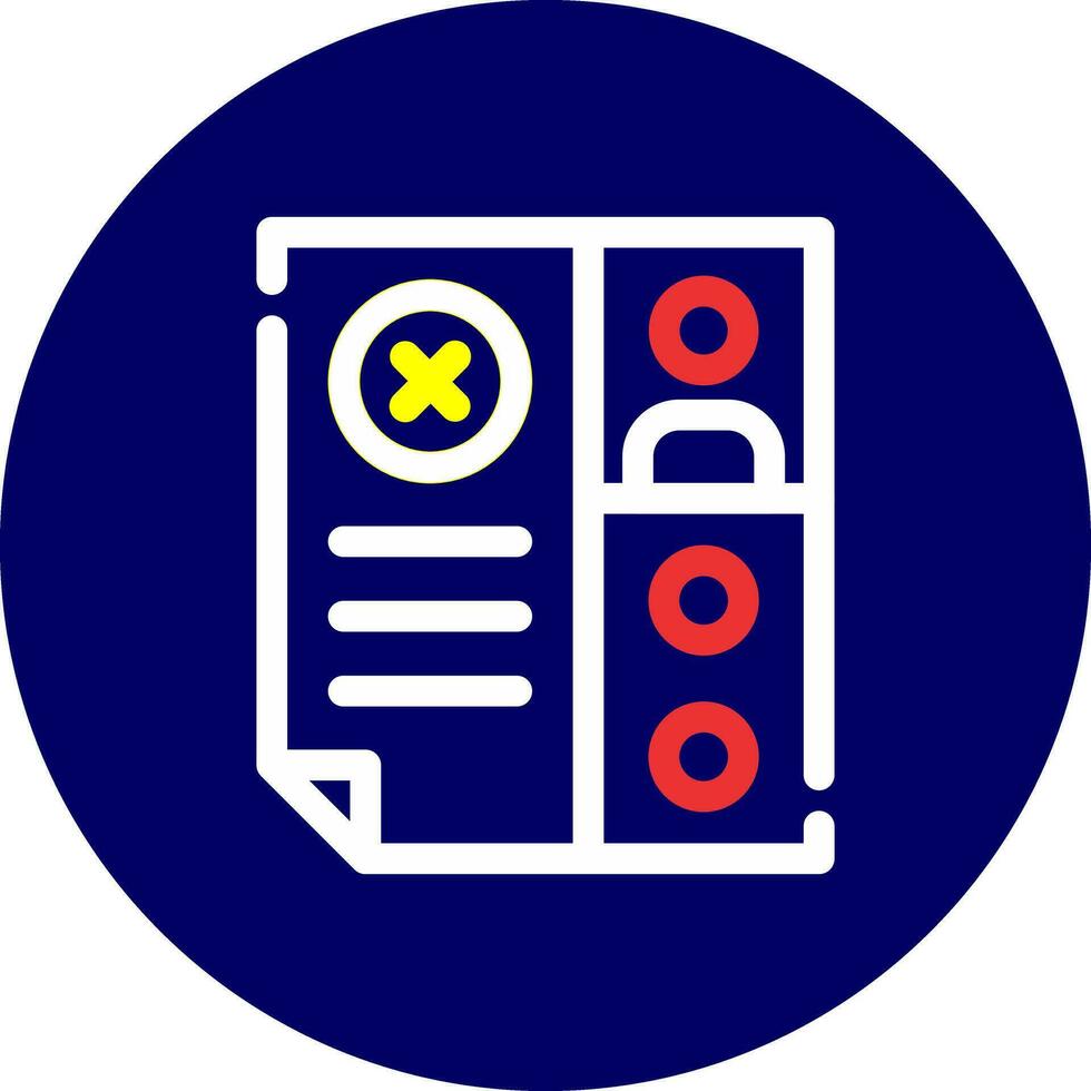 CV Reject Creative Icon Design vector