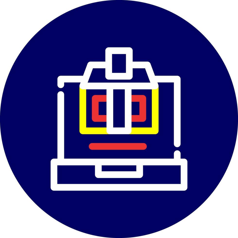 Online Voting Creative Icon Design vector
