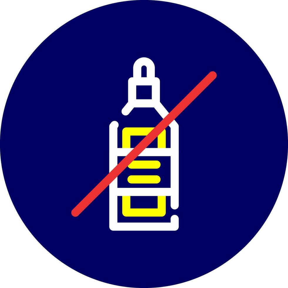 No Wine Creative Icon Design vector