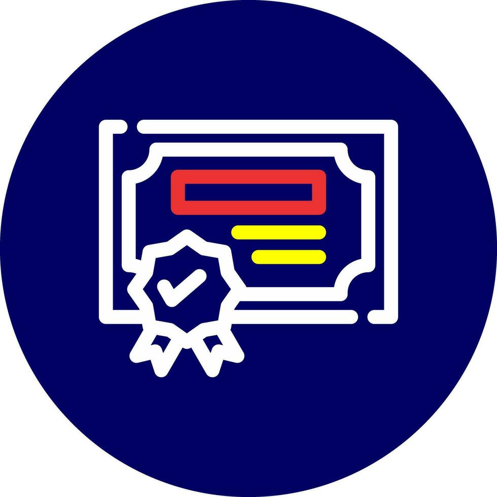 Certification Creative Icon Design vector