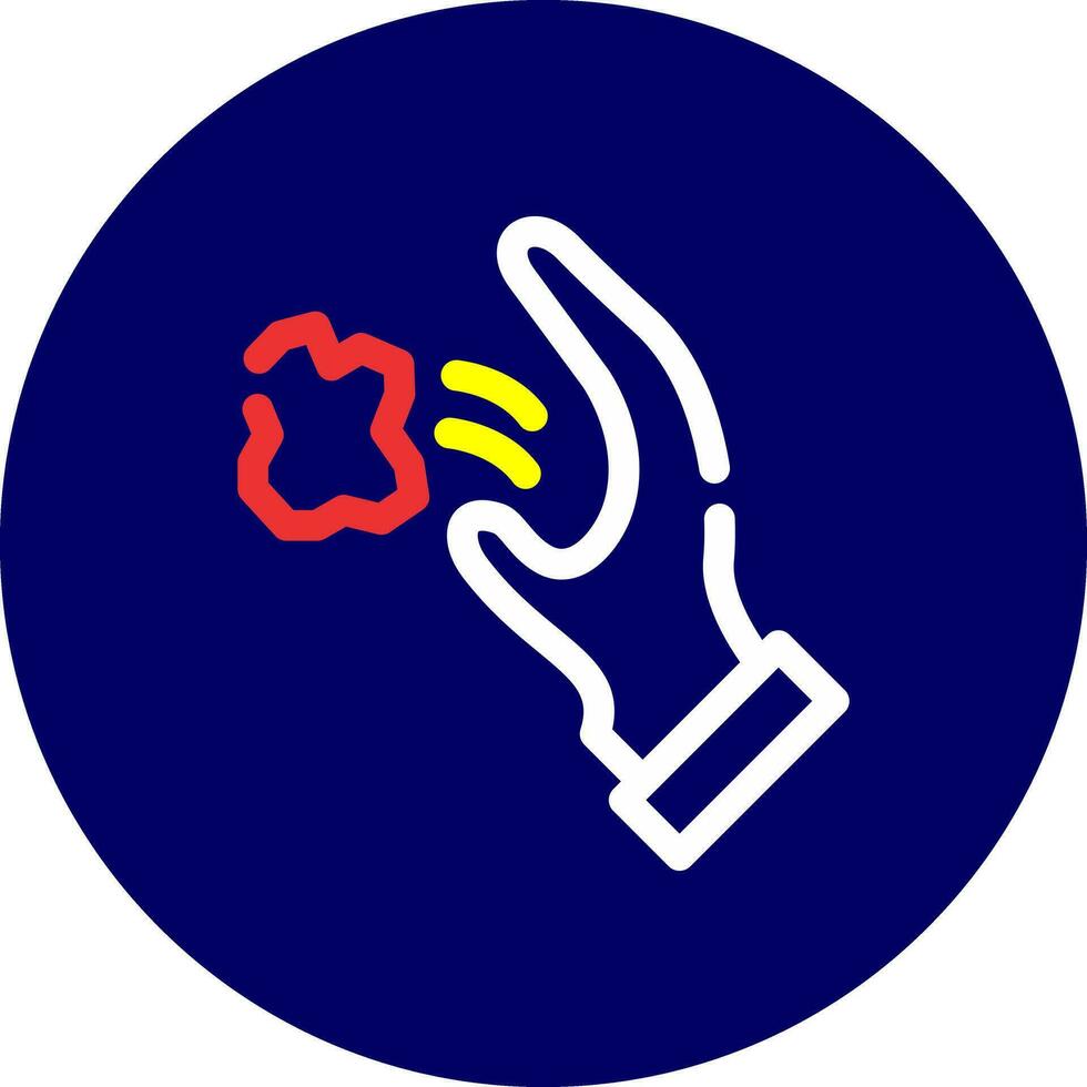 Throwing Trash Creative Icon Design vector