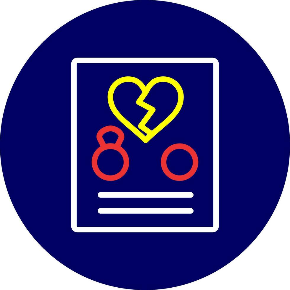 Divorce Creative Icon Design vector