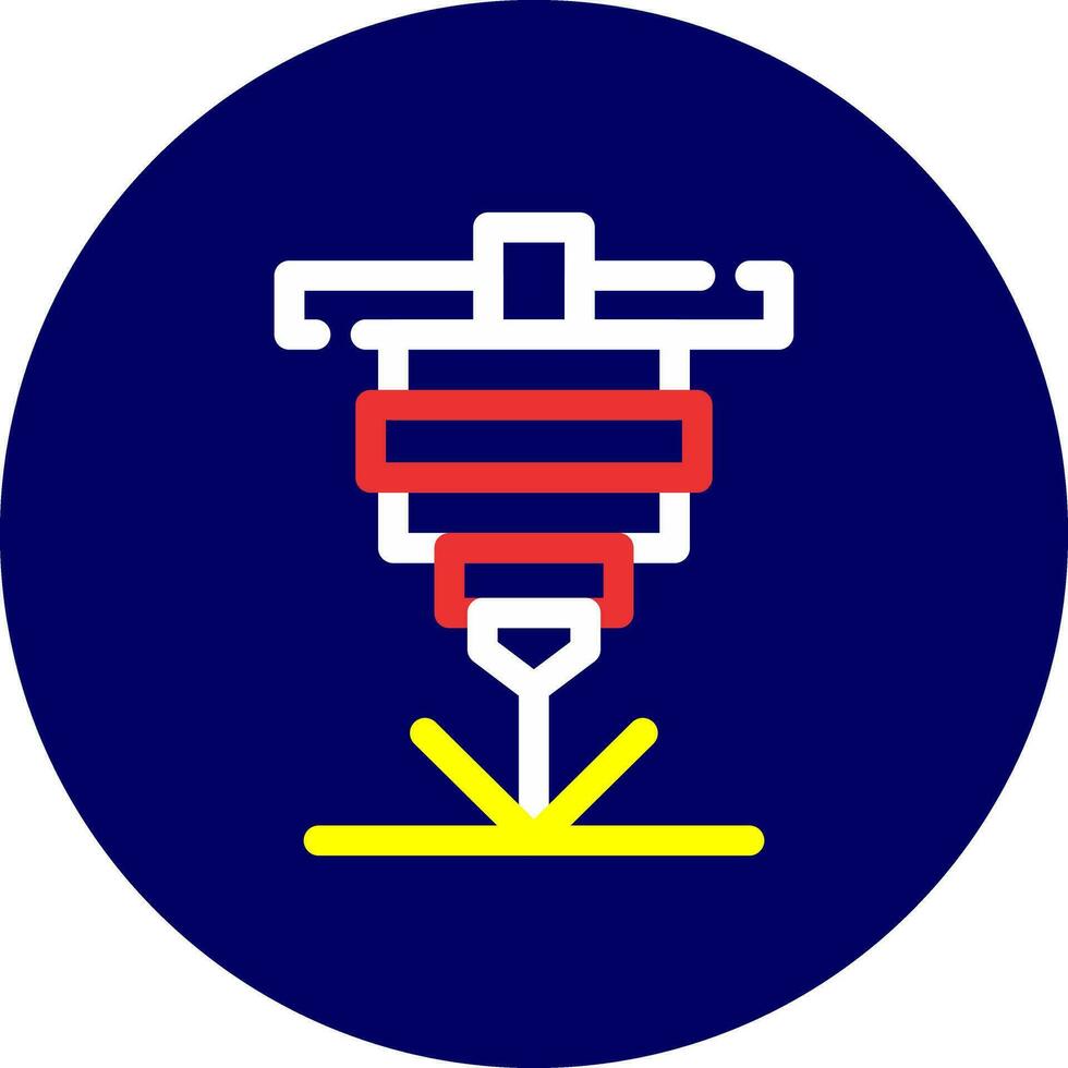 Laser Cutting Creative Icon Design vector