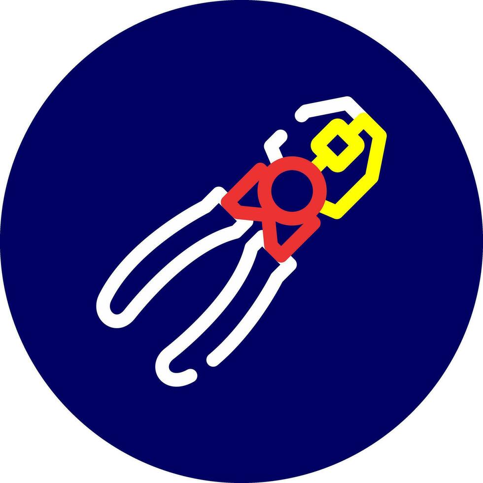 Joint Pliers Creative Icon Design vector