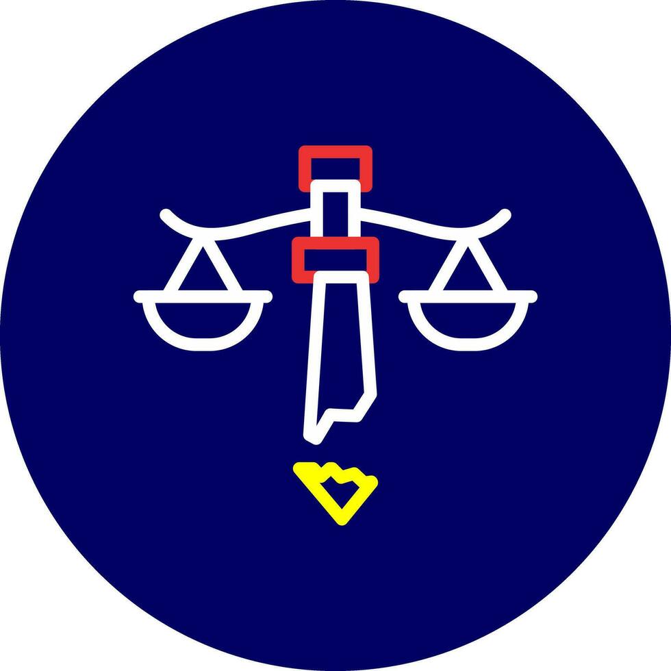 Injustice Creative Icon Design vector