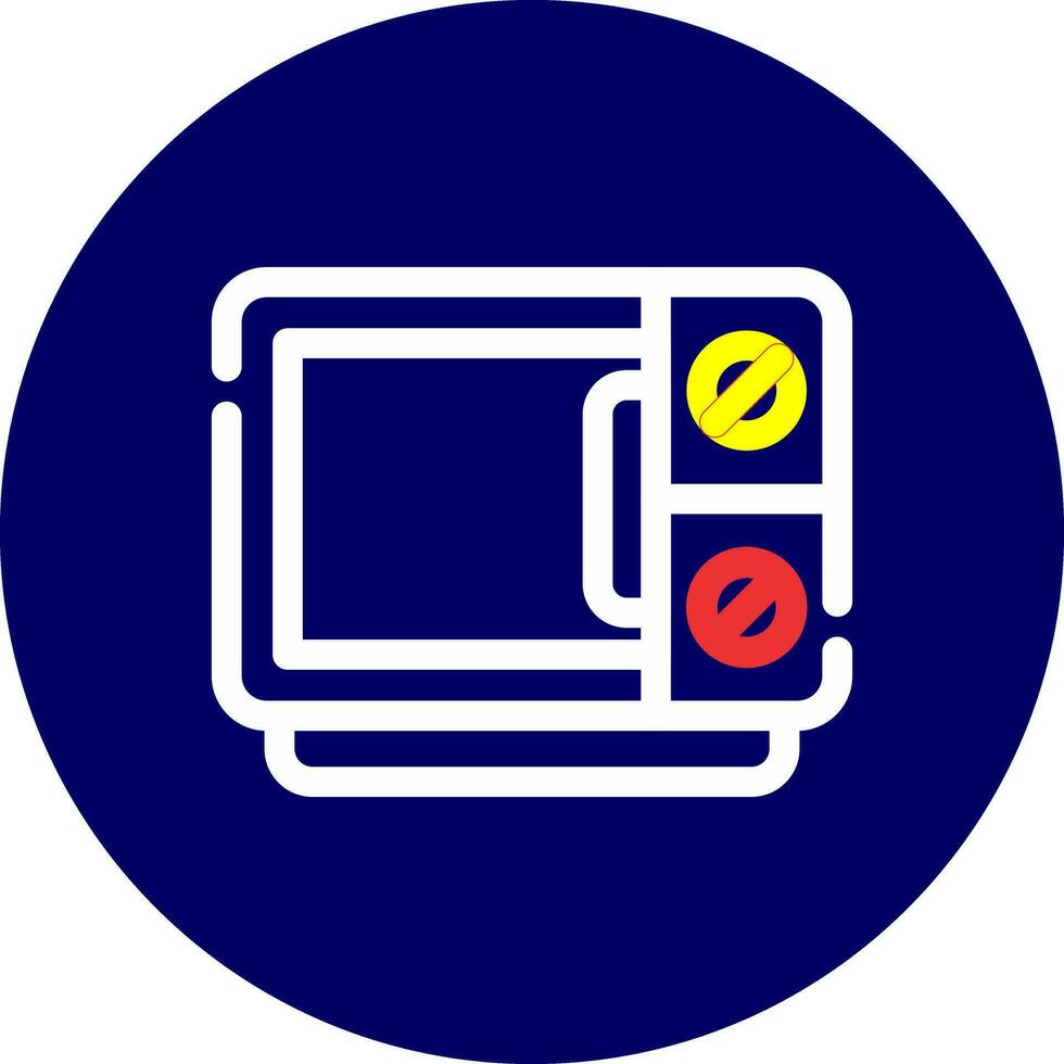 Microwave Creative Icon Design vector