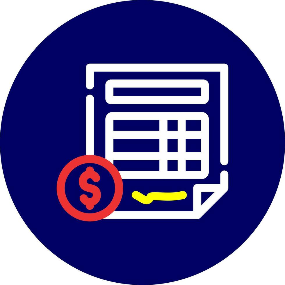 Invoice Creative Icon Design vector