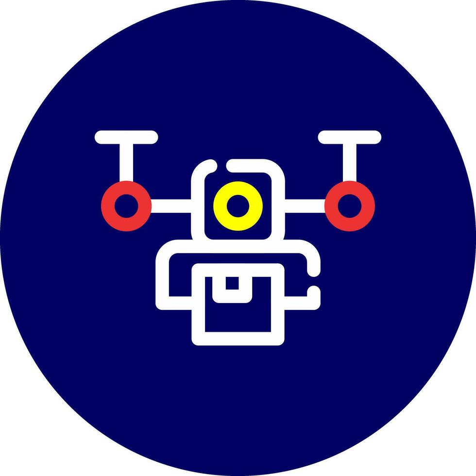 Drone Delivery Creative Icon Design vector