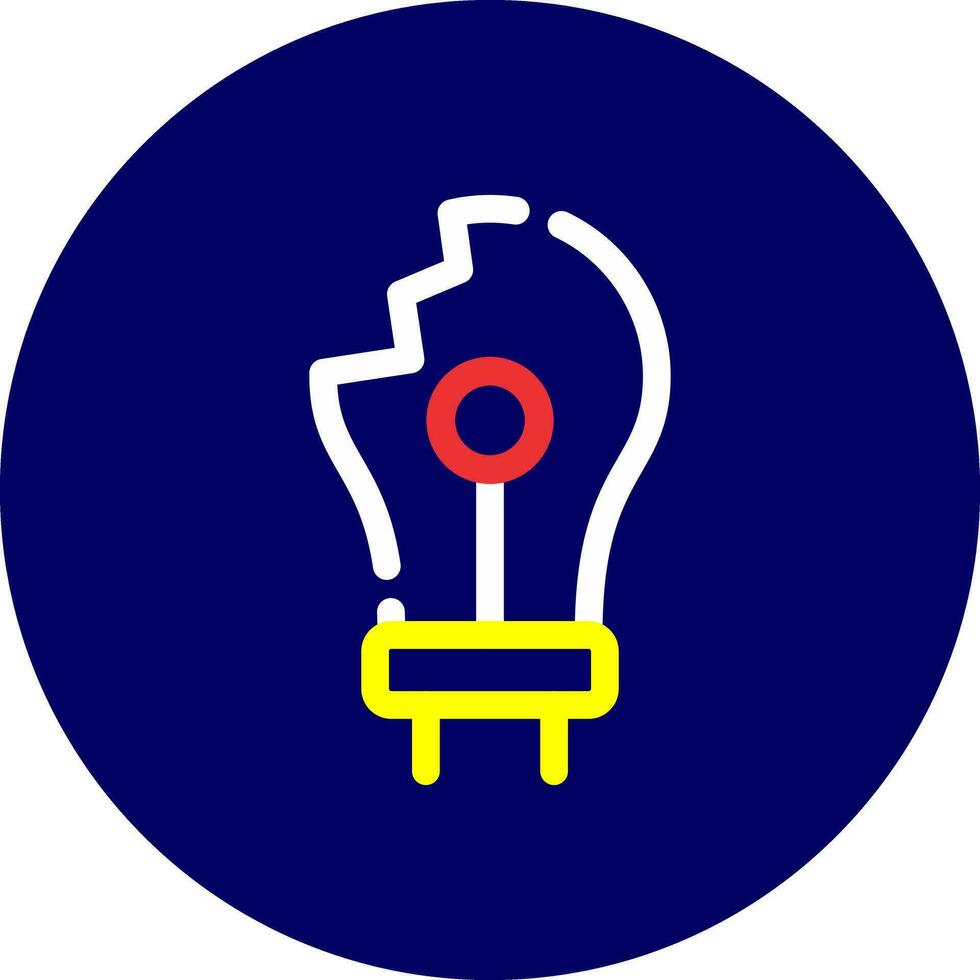 Bulb Creative Icon Design vector