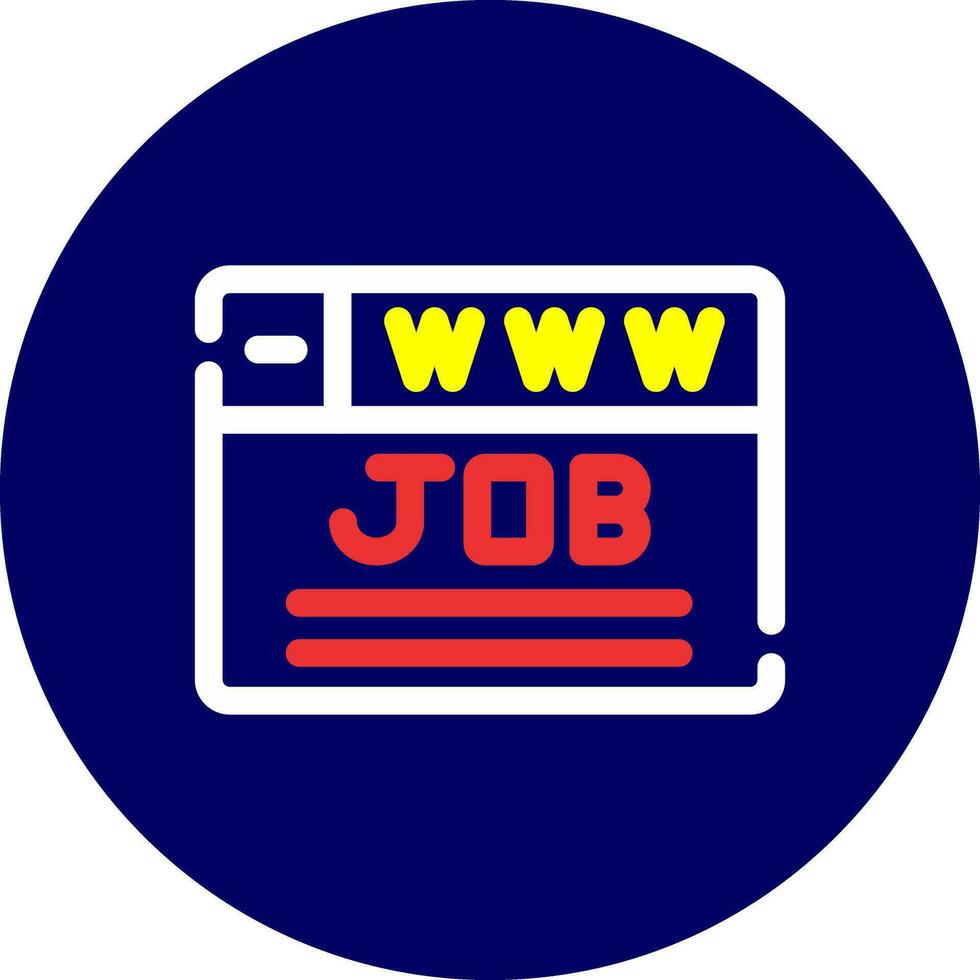 Job Search Creative Icon Design vector