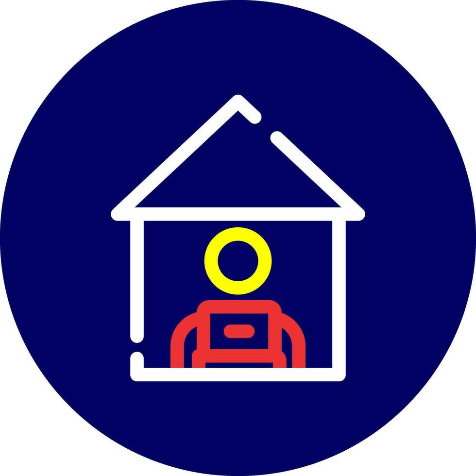 Work From Home Creative Icon Design vector