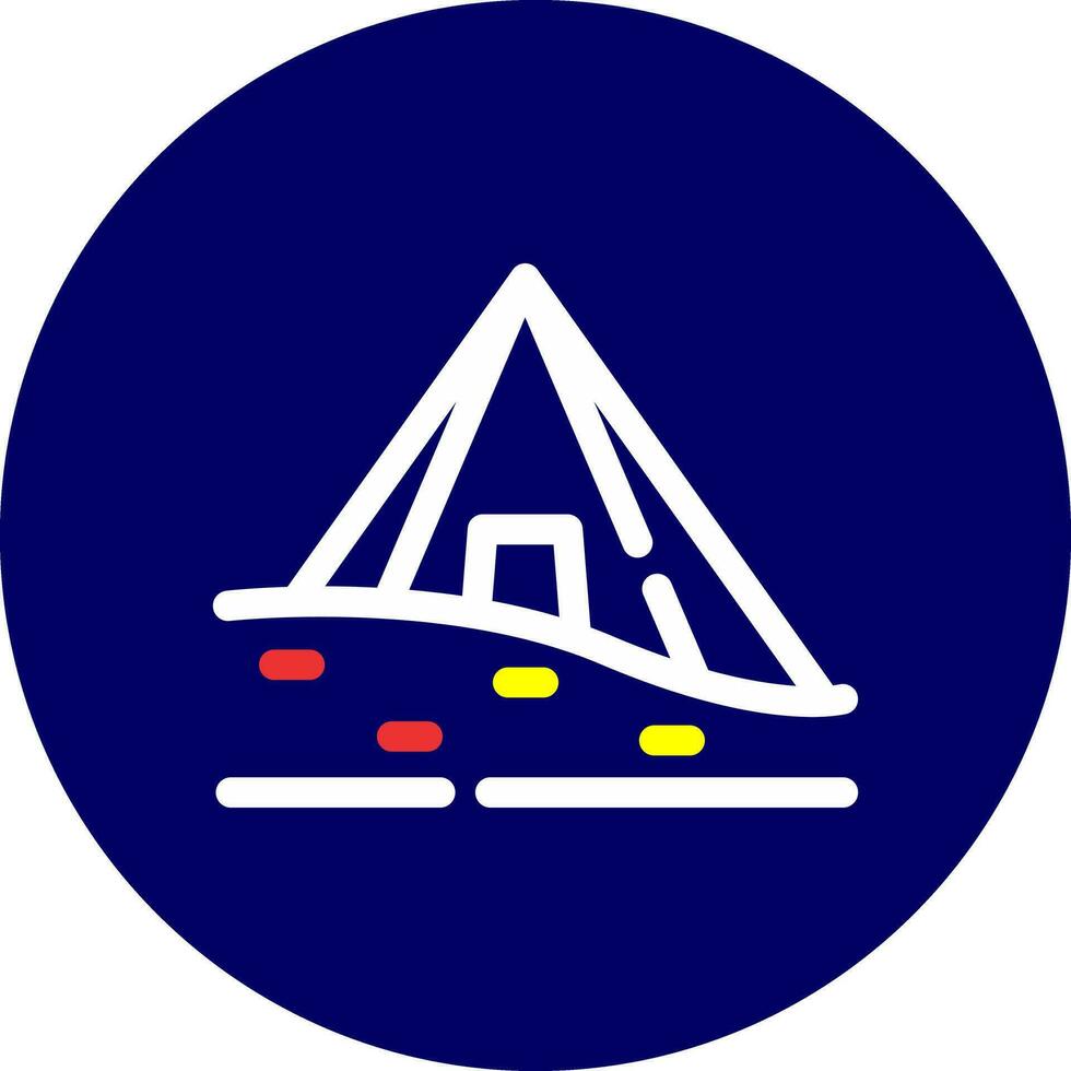 Pyramid Creative Icon Design vector