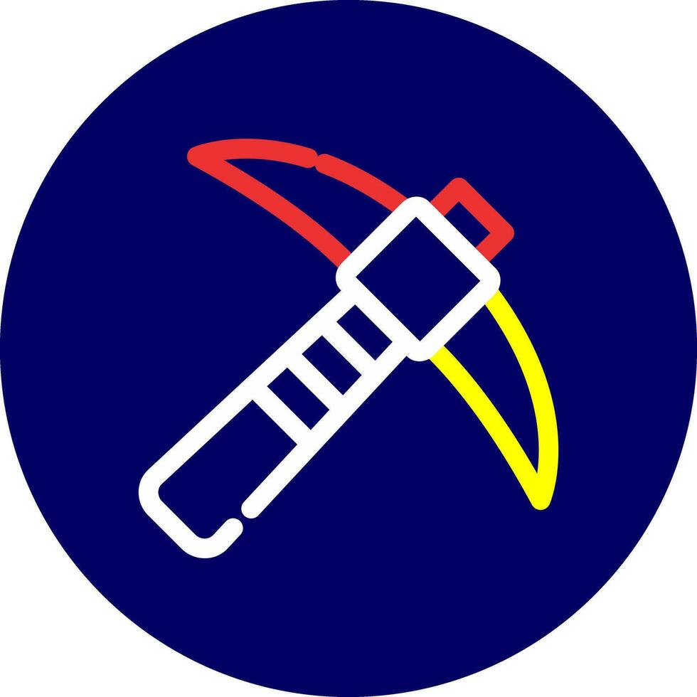 Pickaxe Creative Icon Design vector