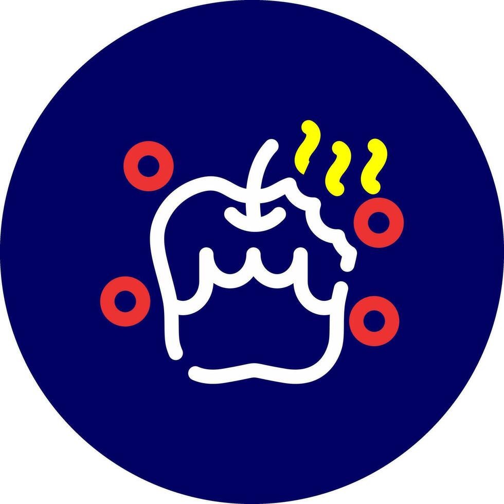 Rotten Creative Icon Design vector