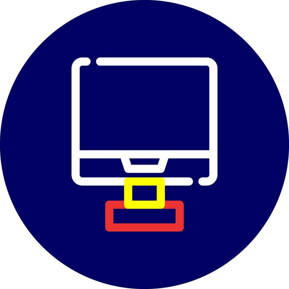 Monitor Creative Icon Design vector