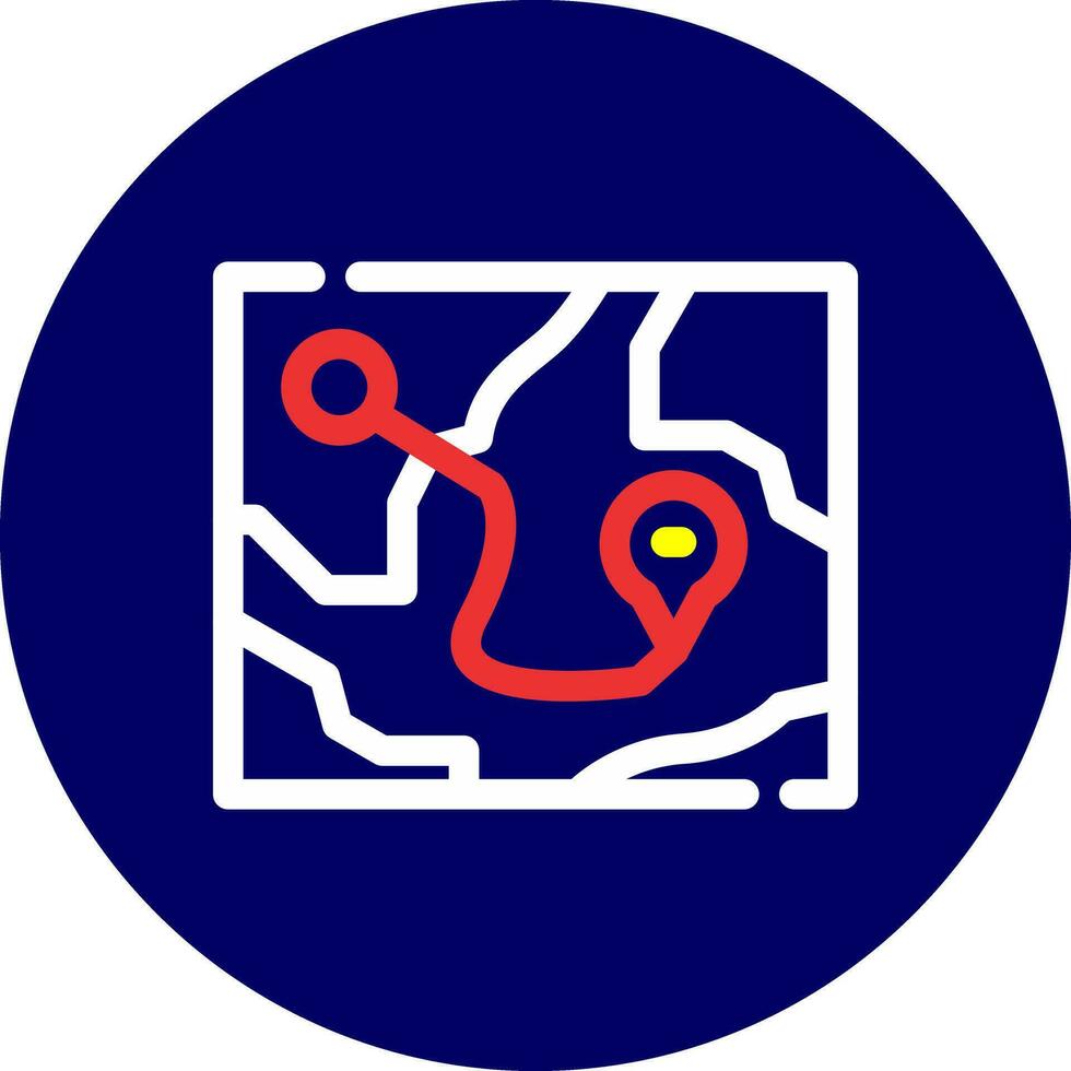 Map Creative Icon Design vector