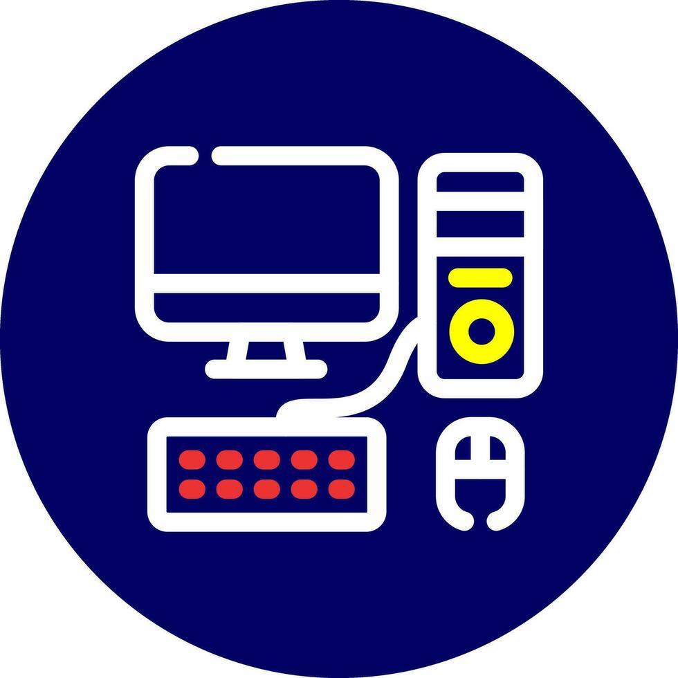 Computer Creative Icon Design vector