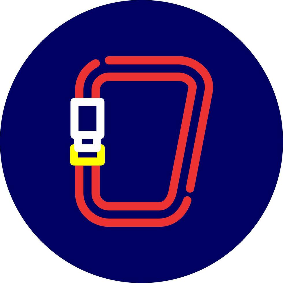 Carabiner Creative Icon Design vector