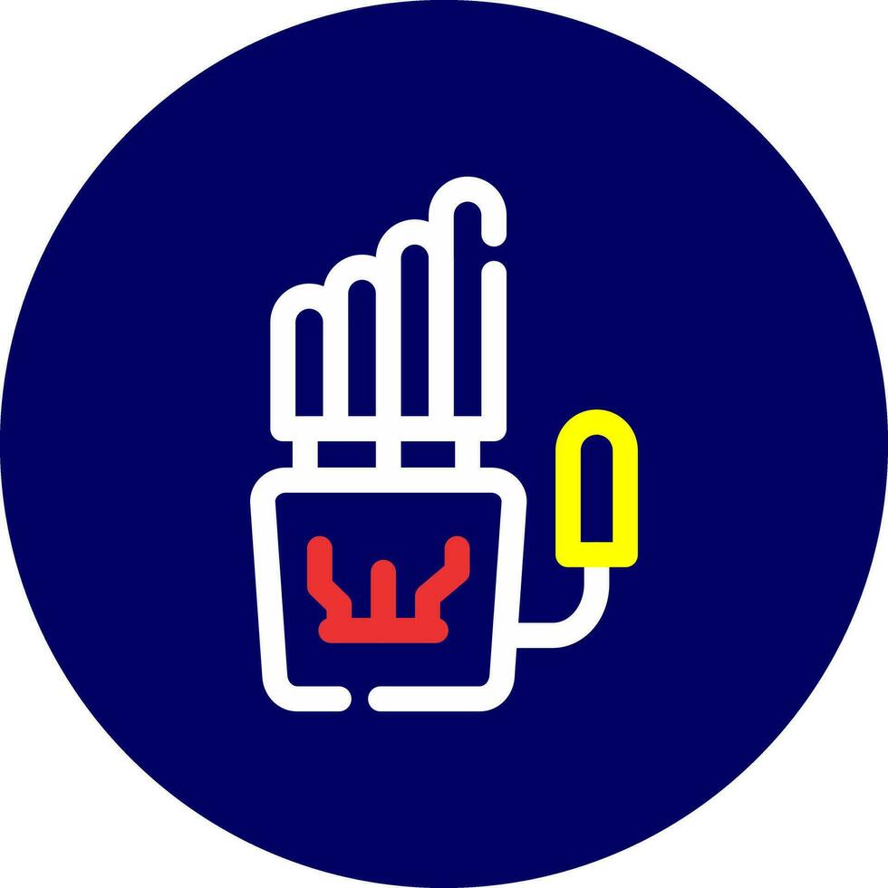 Robot Hand Creative Icon Design vector