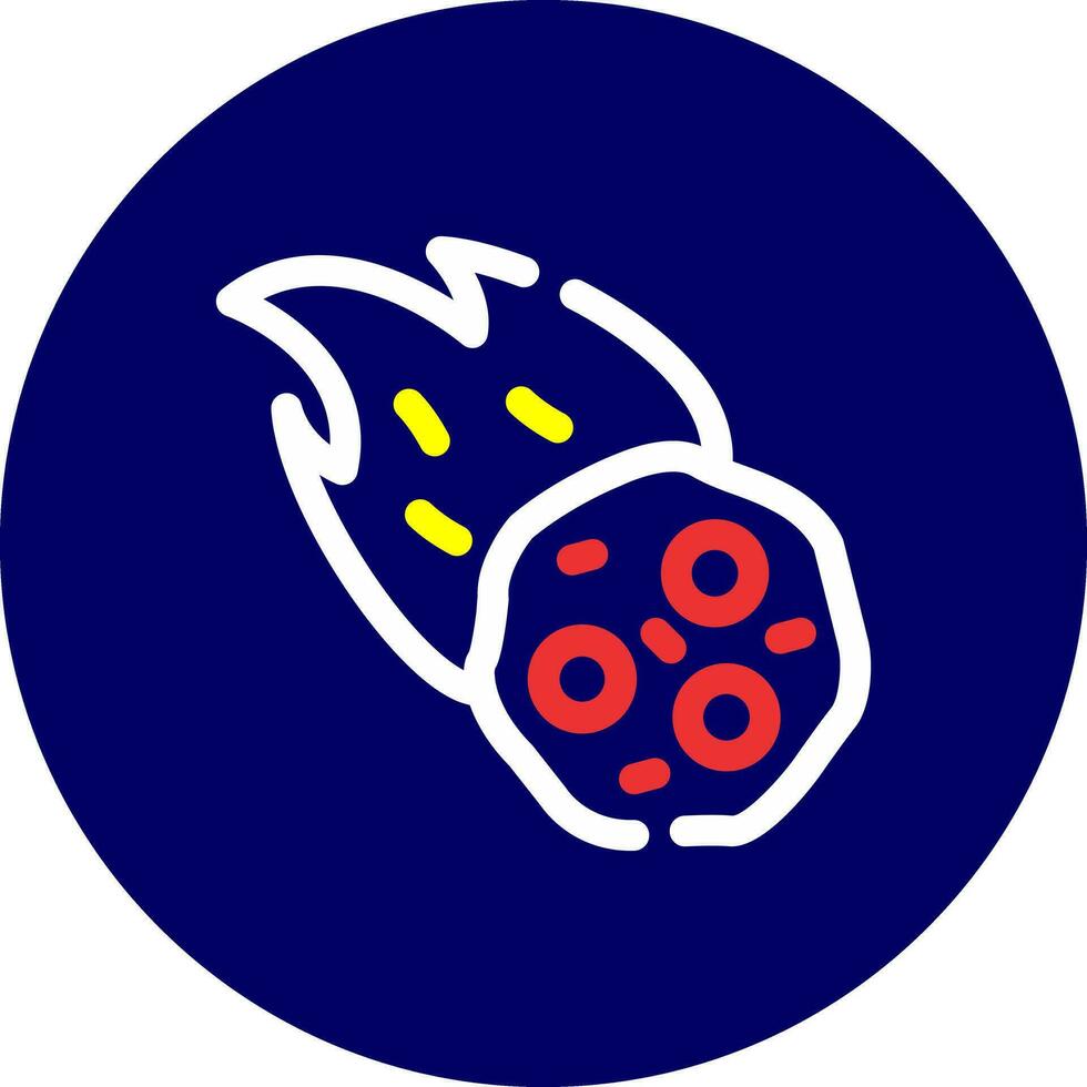 Meteor Creative Icon Design vector