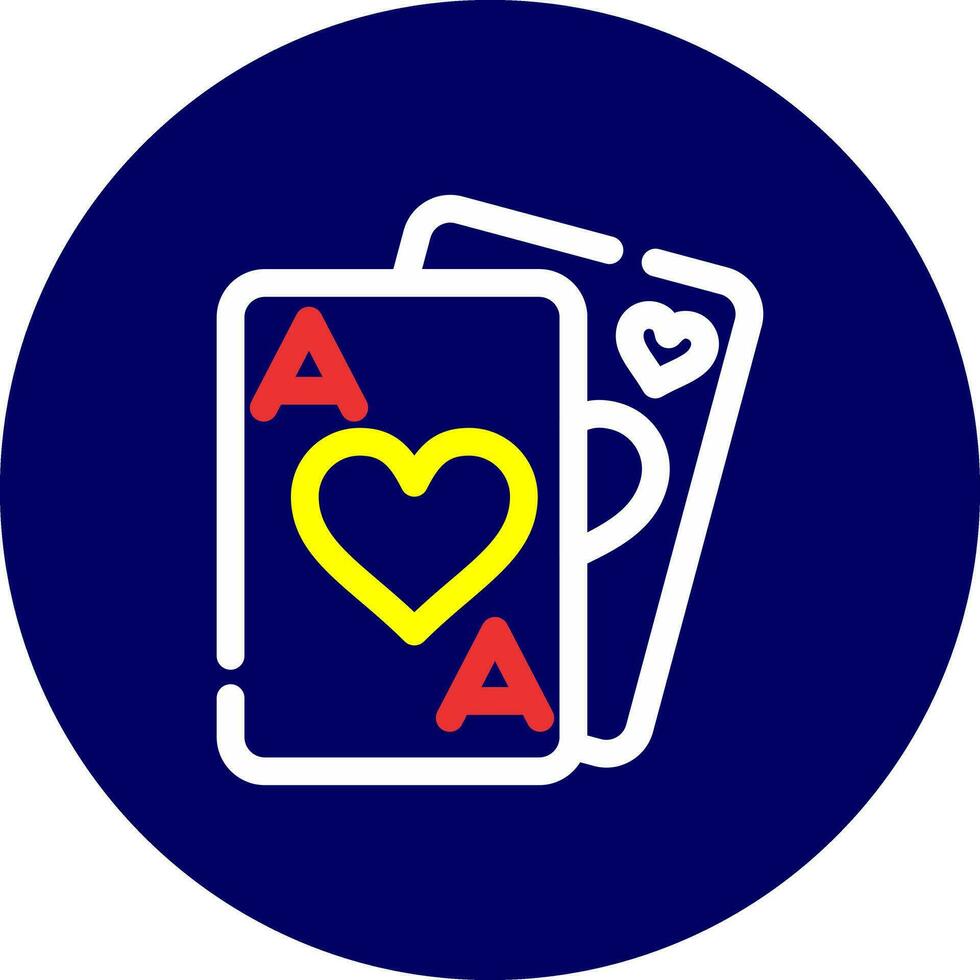 Playing Cards Creative Icon Design vector