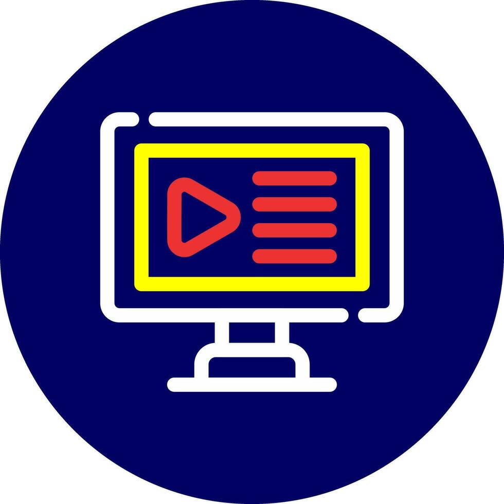 Video Creative Icon Design vector