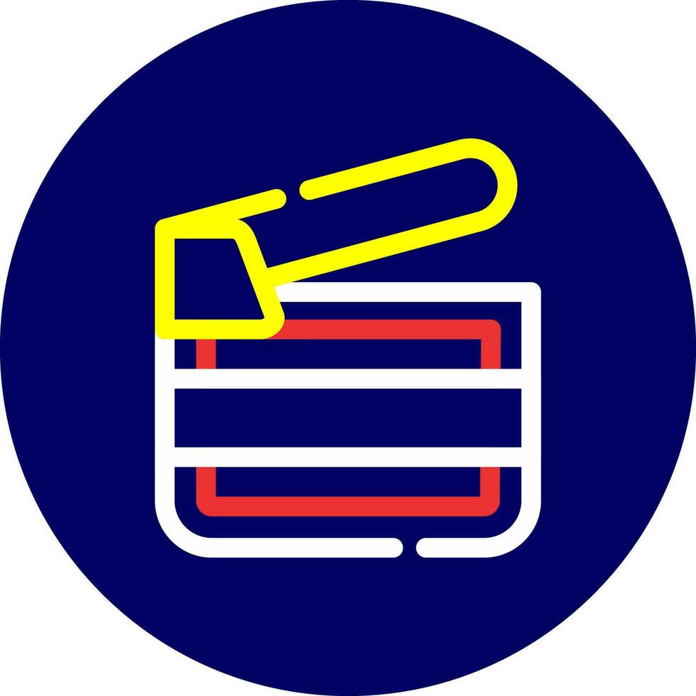 Clapperboard Creative Icon Design vector