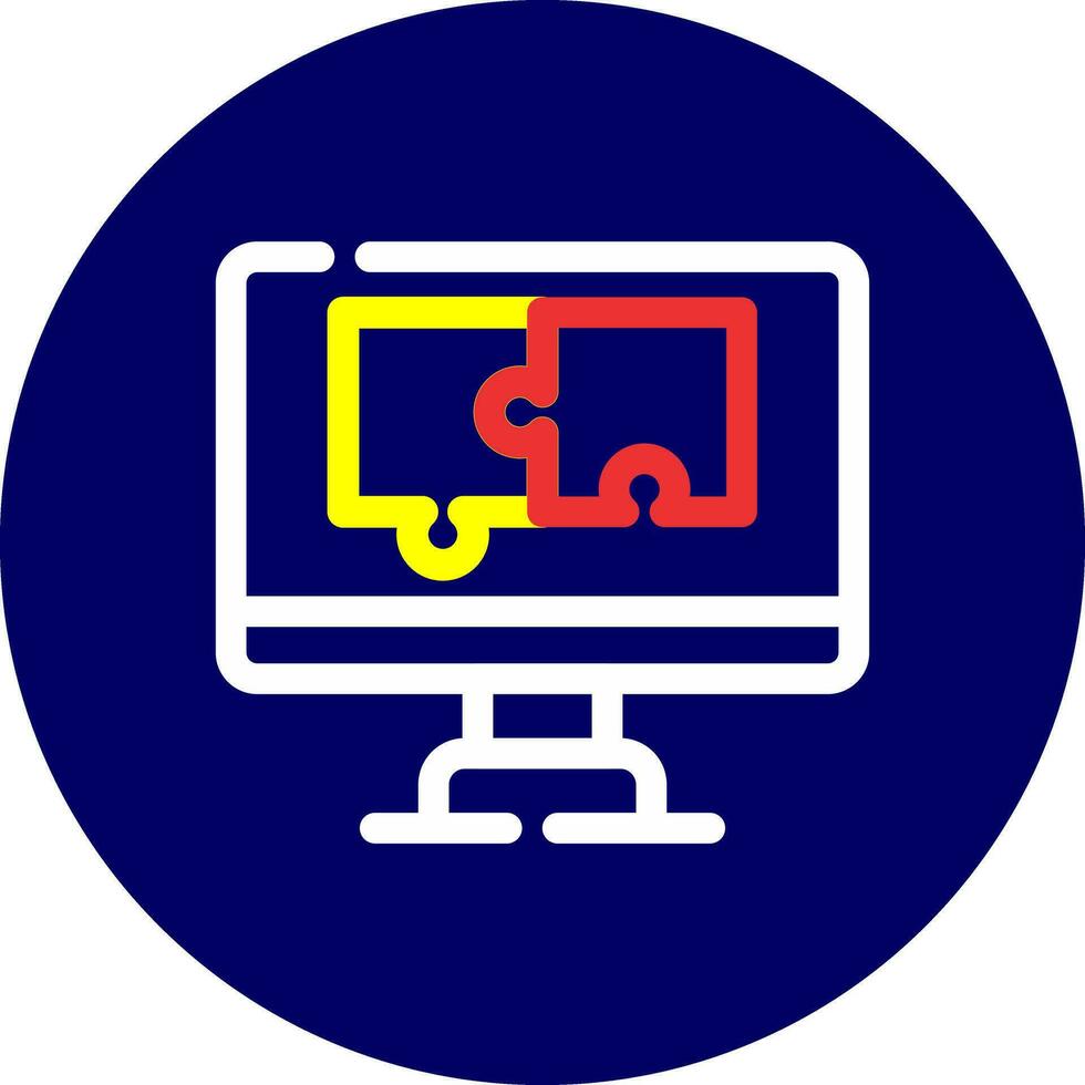 Puzzle Creative Icon Design vector