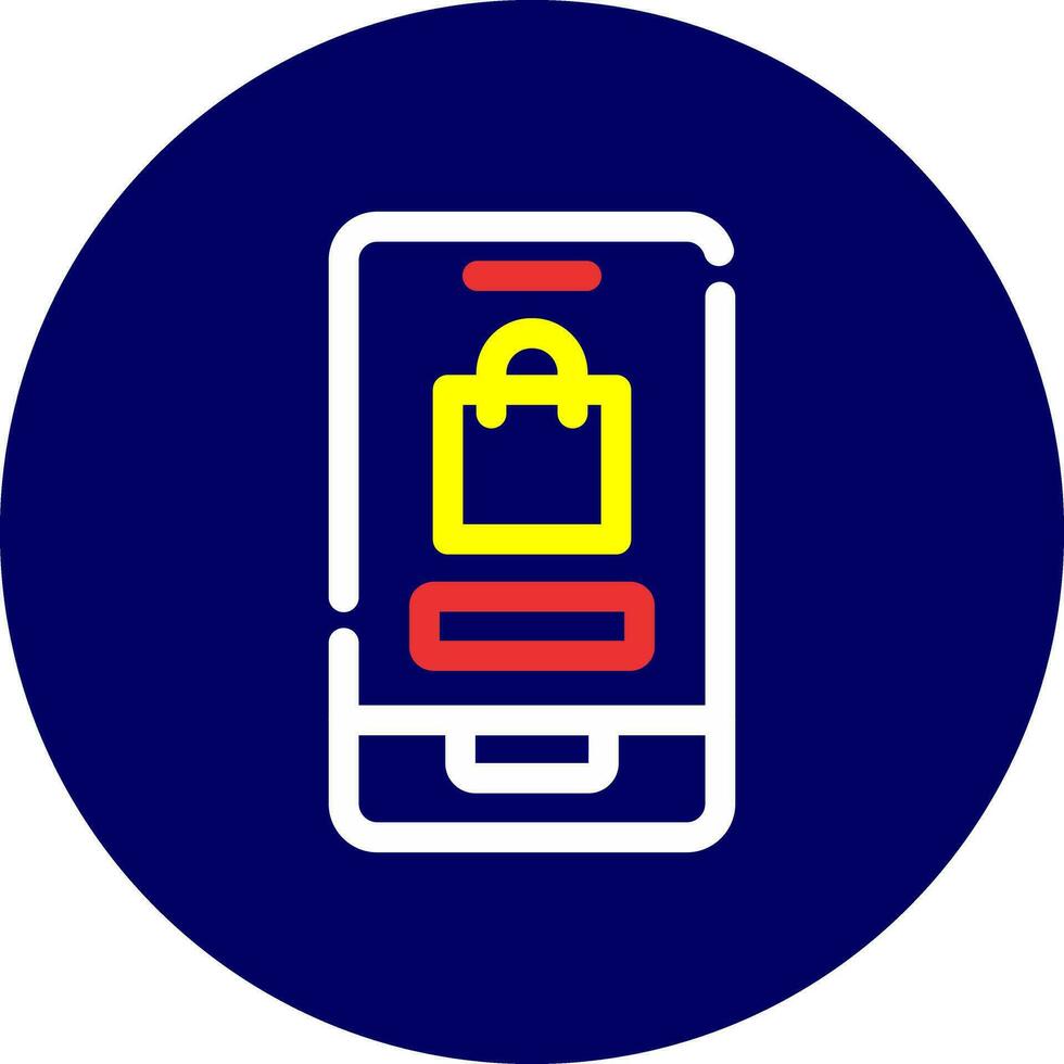 Online Shopping Creative Icon Design vector