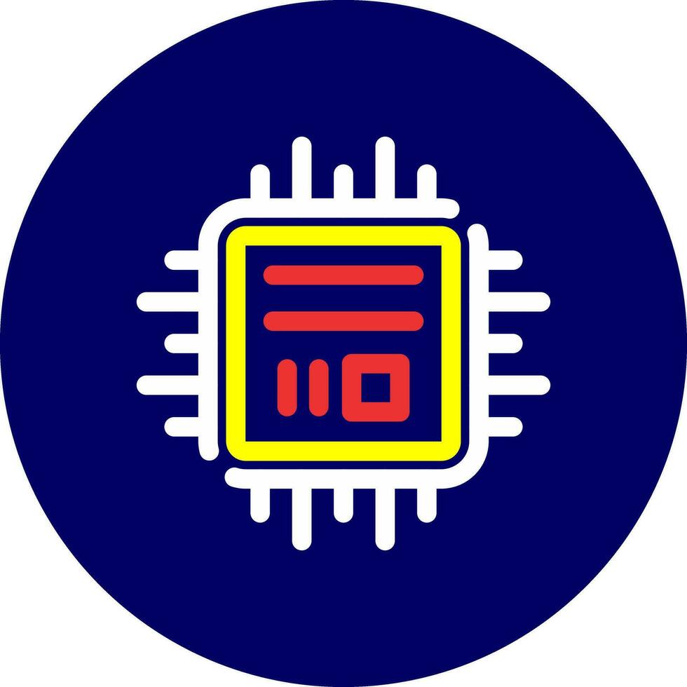 diseño de icono creativo de microchip vector