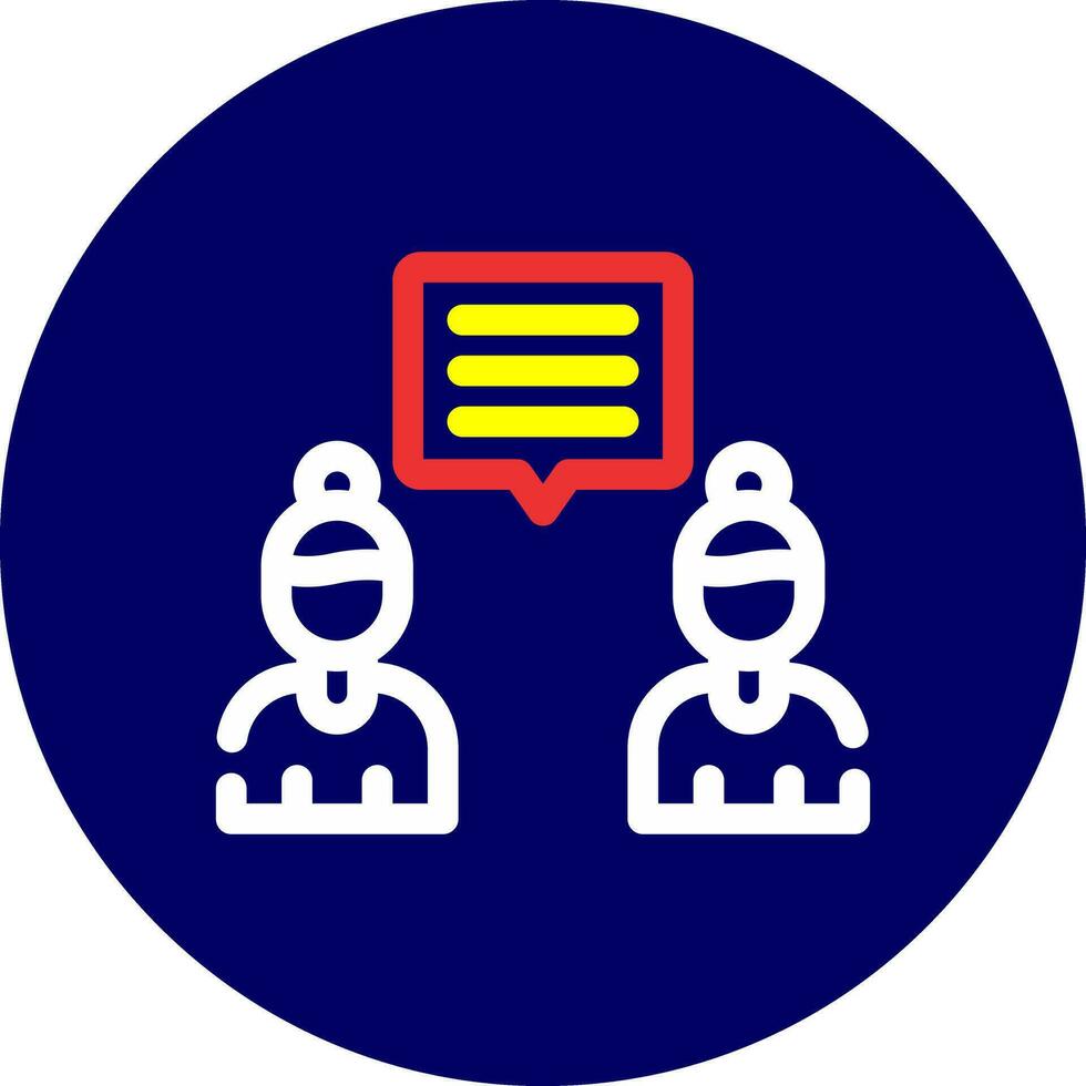 Discuss Creative Icon Design vector