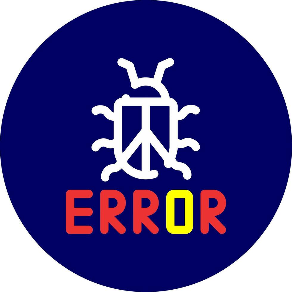 diseño de icono creativo de error vector