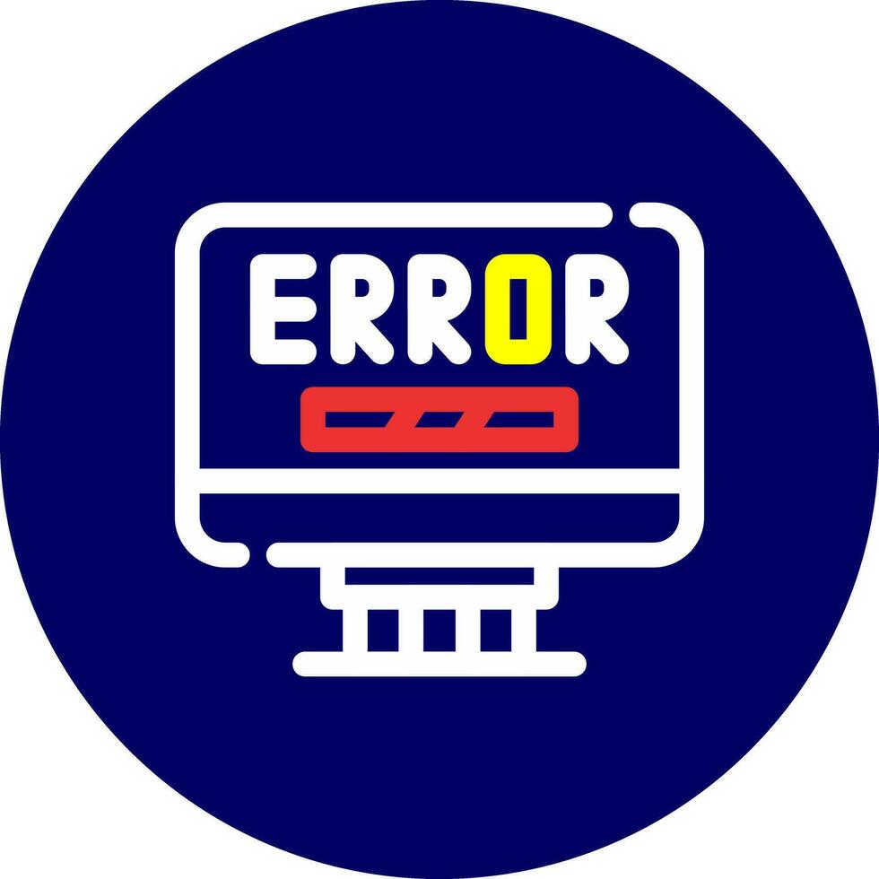 Error Creative Icon Design vector