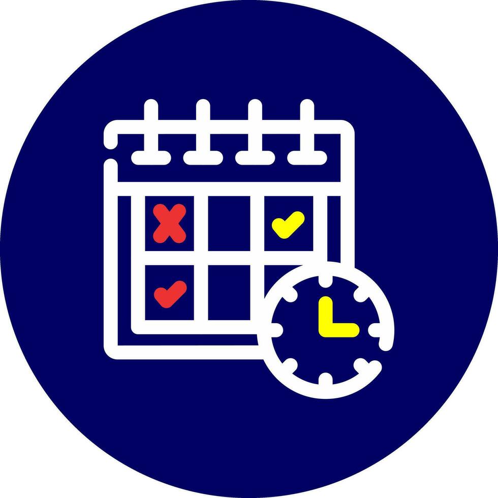 Schedule Creative Icon Design vector
