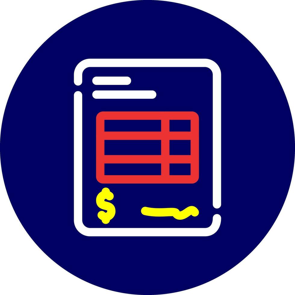Invoice Creative Icon Design vector