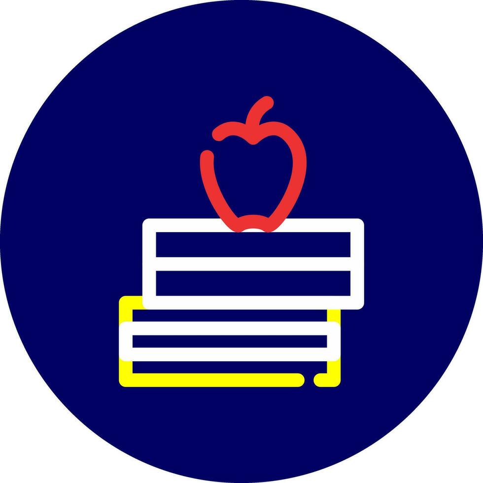 Stack Of Books Creative Icon Design vector