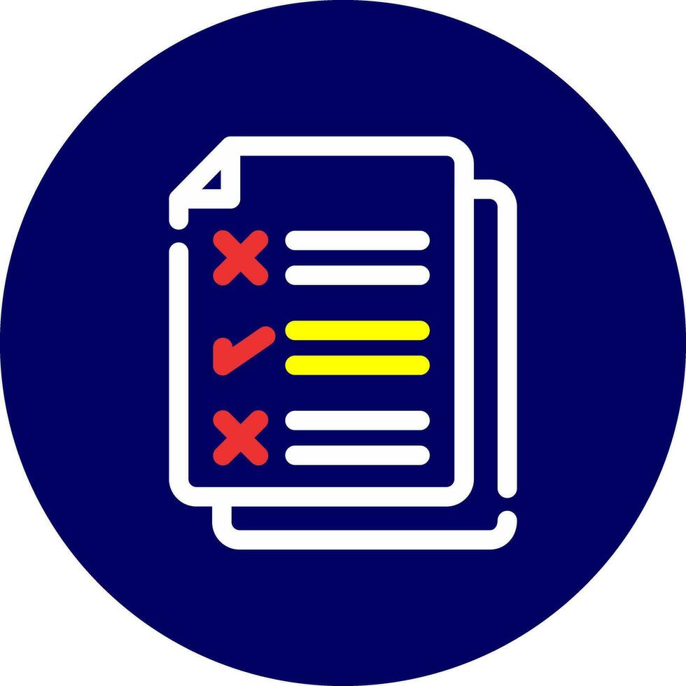 Exam Creative Icon Design vector