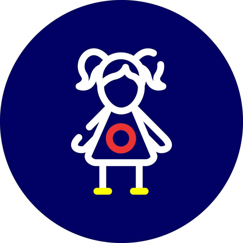 Doll Creative Icon Design vector