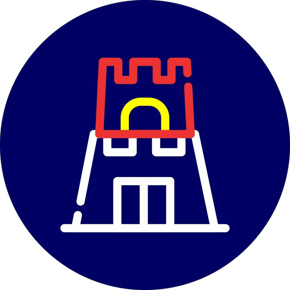 Castle Toy Creative Icon Design vector